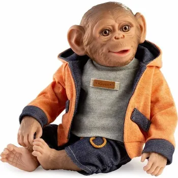 Guca Muñecas Reborn realistická opička s látkovým tělem 32 cm, 986
