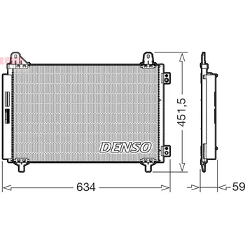 Výparník klimatizace Kondenzátor, klimatizace, , 9825371480, DENSO, DCN21034