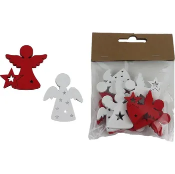 Vánoční dekorace Dekorace anděl, 12 ks D6332