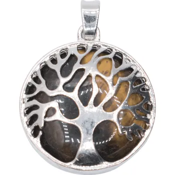 Přívěsek Milujeme Kameny Tygří oko - strom života - přívěsek 6118