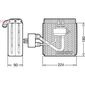 Výparník klimatizace Výparník, klimatizace, , 46722111, DENSO, DEV09002