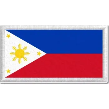 Vlajka Pelisport Filipínská vlajka tištěná nášivka 6 x 3 cm