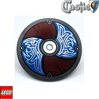 Stavebnice LEGO LEGO® Příslušenství k figurkám LEGO Štít Kruhový / Odinův Havran / VIKING / 2023 75902pb28