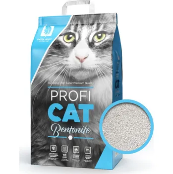 Podestýlka pro kočku MEGA PACK PROFICAT Bentonit white extra fine 10 kg NEW 72 ks