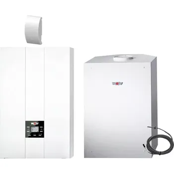 Kotel Sestava WOLF kotel FGB-24 kW + zásobník CSW 120 + snímač (Sestava WOLF kotel FGB-24 kW + zásobník CSW 120 + snímač)