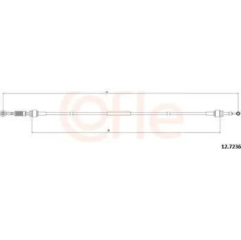 Tažné lanko, ruční převodovka, , COFLE, 92.12.7236