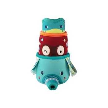 Hračka pro nejmenší LILLIPUTIENS Hračka do vody - 3 kelímky z džungle