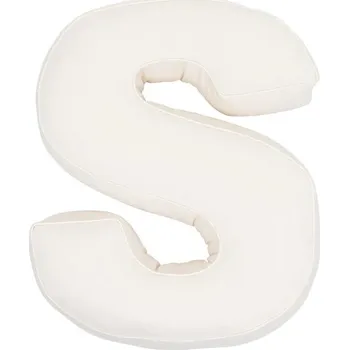 Polštář BETTY’S HOME Bavlněné písmeno Vanilla S