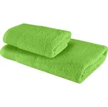 Sada 2 kusů bavlněné osušky a ručníku Bella zelená EMI