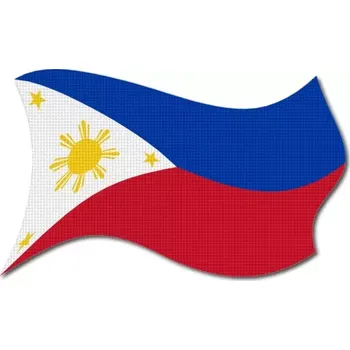 Vlajka Pelisport Filipínská vlajka vlající tištěná