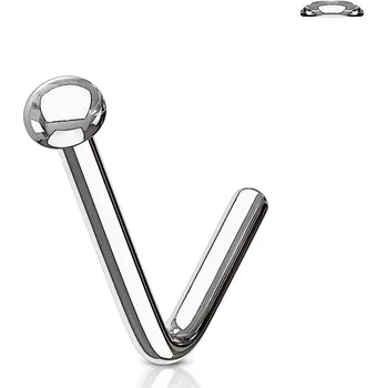 Piercing Šperky4U Zahnutý piercing do nosu půlkulička - N0076-ST