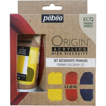 Speciální výtvarná barva Sada Origin Acrylics 3x60 ml - Základní barvy