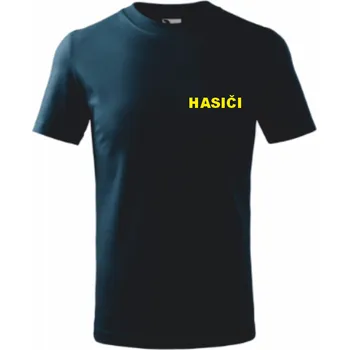 Tmavě modré dětské triko pro hasiče