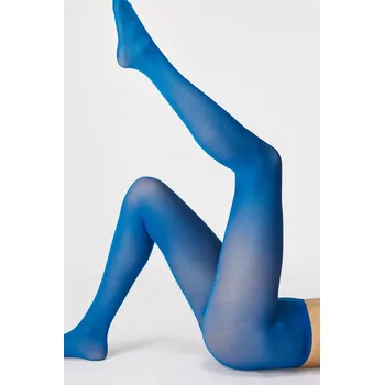 Dámské punčochy lady B Punčochové kalhoty Micro 50 DEN L modrá