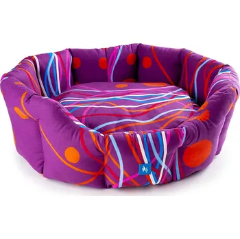 Pelíšek pro psa PROFIZOO Pelech Living 95 fialovo-žlutá (bav)