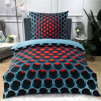 Povlečení POVLEČENÍ S 3D EFEKTEM 140x200/70x90cm - MOLEKULA