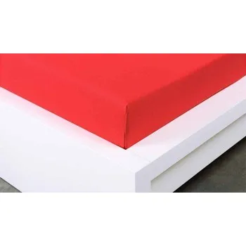 Prostěradlo Jersey prostěradlo Exclusive jednolůžko - červené 90x200 cm