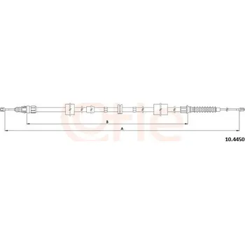 Lanko parkovací brzdy Tazne lanko, parkovaci brzda, , C2S4576, COFLE, 10.4450