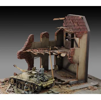 Plastikový model Royal Model 1/35 Internal house ruin
