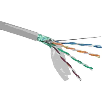 Síťový kabel Solarix Solarix Instalační kabel Solarix CAT5E FTP PVC E<sub>ca</sub> 500m/cívka SXKD-5E-FTP-PVC