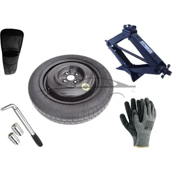 Plechové kolo Sada - Dojezdové kolo DACIA LODGY STEPWAY R15 4x100x60,1 + gola klíč + hever + obal na hever