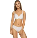 VIANIA Bílá podprsenka s kosticemi VIANIA Betty s tvarovanými košíčky a s úzkými ramínky 100 B 211400-100