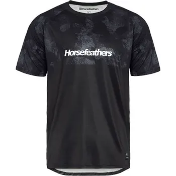 cyklistický dres Cyklo dres Horsefeathers Quantum Bike black camo M