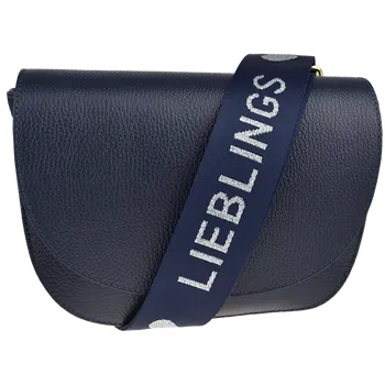 Kabelka NovaKabelka.cz Kožená italská crossbody kabelka Ramona Blu s přídavným popruhem III