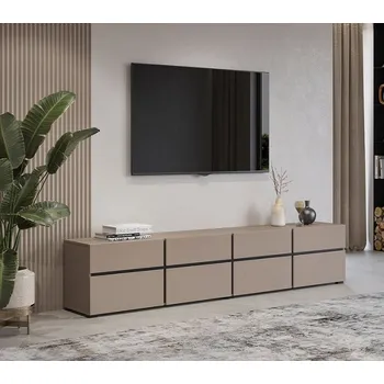 Televizní stolek Moderní TV stolek Cross 225 cm - congo / černá