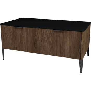 Koupelnový nábytek Koupelnová skříňka nízká Devo Lotos bronzová/černá 100 x 46 x 53 cm LF-SZS2SW100x46-F115