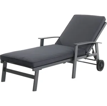 Zahradní lehátko Sunfun Maja XL Zahradní lehátko polohovací, 196 × 80 × 102 cm, hliník, textil, antracit FLA60407A