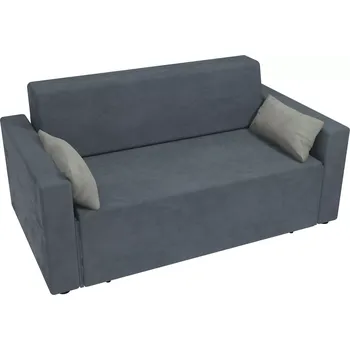 Pohovka Rozkládací pohovka Kate - Šedá, Molitanová matrace - pohovka Kate, Bez taburetu