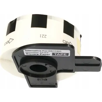 Samolepící etiketa Etikety BROTHER DK-11221 - 23 mm x 23 mm - 1000 kusů, bílá - kompatibilní