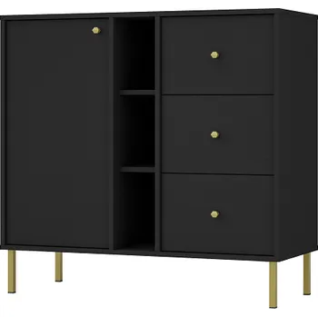 Komoda Kombinovaná komoda Tokio - černý grafit