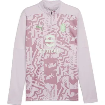 Pánská mikina Puma AC Milan Quarter Zip Pre Match Top 2024 2025 Adults Beige M