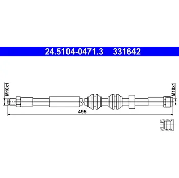 Brzdová hadice Brzdová hadice ATE 24.5104-0471.3