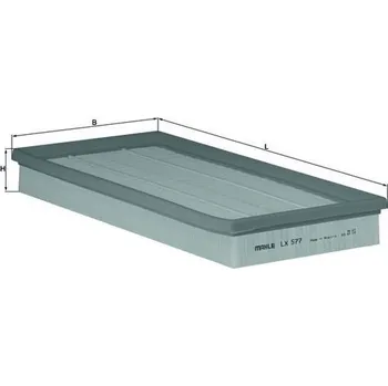 Vzduchový filtr Vzduchový filtr, , 53004383, 53004383AB, 53034051AB, 8953004383, KNECHT, LX 577