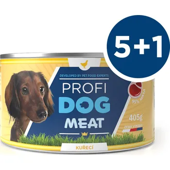 Krmivo pro psa PROFIDOG konzerva kuřecí 405g 5 + 1 ZDARMA