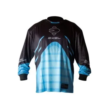 Florbalový dres Exel G MAX GOALIE JERSEY NBLUE/BLACK Brankářský dres XL, modrá / černá