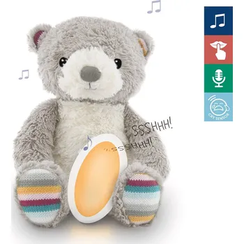 ZAZU Medvídek Bruno Šumící zvířátko s nočním světlem a hlasovým rekordérem