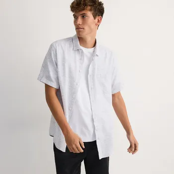 Reserved - Košile regular s příměsí viskózy - světle šedá - 248CA-09M - 248CA-09M-S