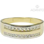 Zlatý prsten se zirkony