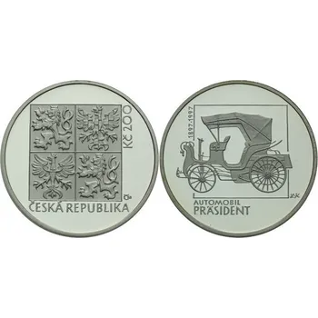 1997 - Pamětní stříbrná mince Automobil President, b.k.