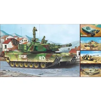 Plastikový model M1A1/A2 Abrams 5 in 1 - Trumpeter 01535