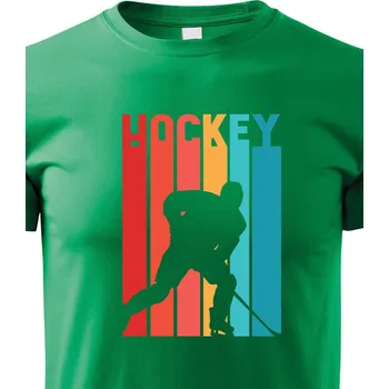 Chlapecké tričko Dětské tričko Hokejový hráč, Barva Zelená, Velikost 110 cm/4 roky, Canvas Dětské tričko Bezvatriko.cz 2691