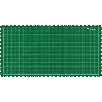 Zátěžová podložka Podložka na pracovní stůl SimpleJack Grid 129 x 65 cm Barva: Zelená