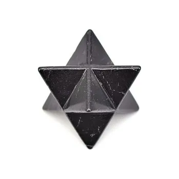 Merkaba ze šungitu leštěná 4 cm