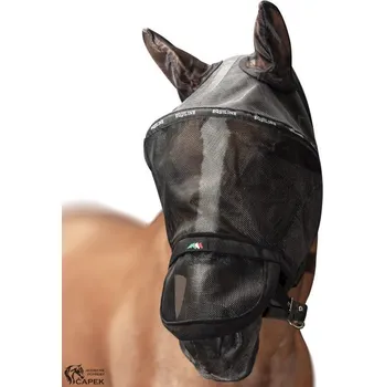 Koňská maska proti hmyzu Maska Equiline -BENSON- - Černá/006 - Full