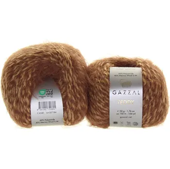 Příze Gazzal Teddy hnědá 6540