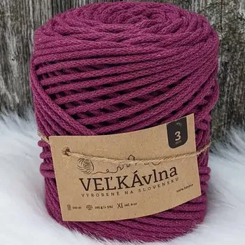 Příze Velká vlna Špagát 3mm Fuchsie (Špagátová příze 3mm Fuchsia)